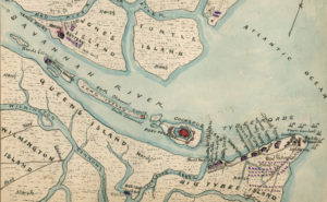 Map of Fort Pulaski and Tybee Island